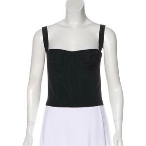 Brock Collection Classic Black Tank  Bustier Top Camisole Size 6